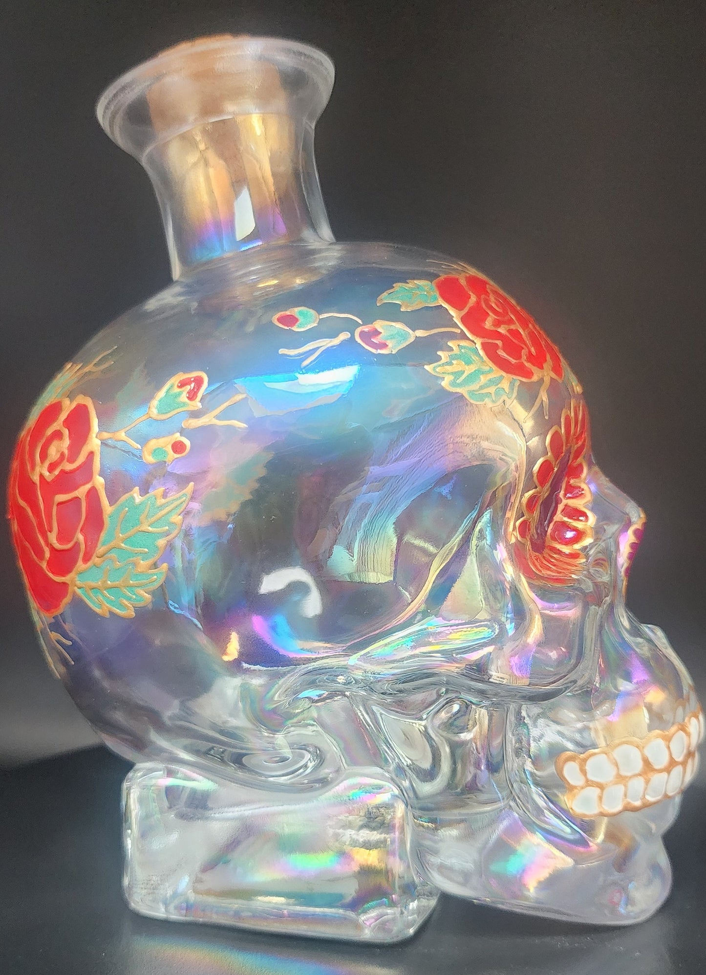 Iridescent Skull Decanter