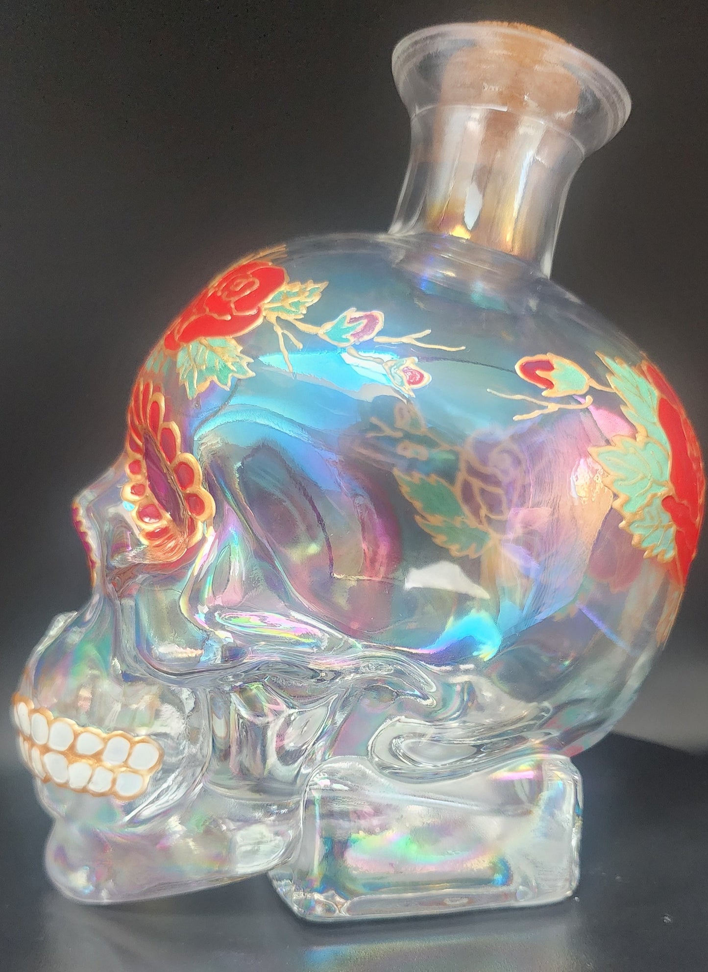 Iridescent Skull Decanter
