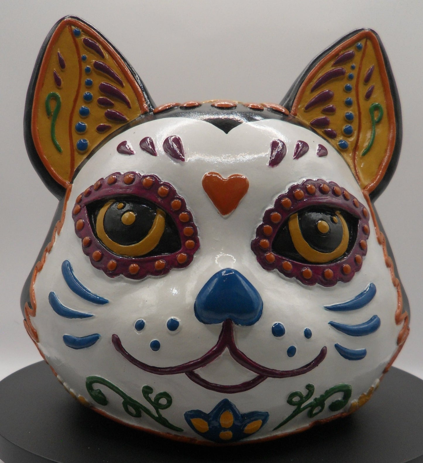 Cat Ceramic Skull A